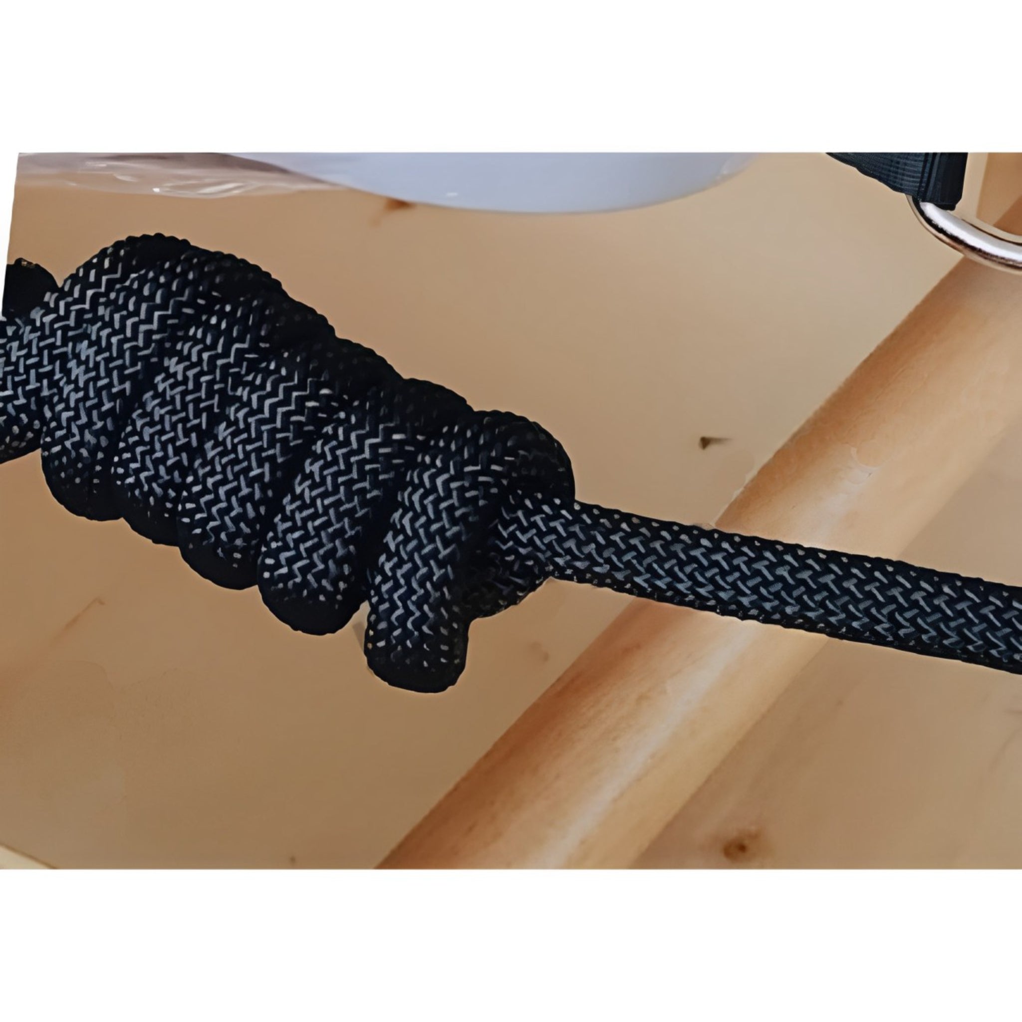 Foldable Pilates Reformer Oak Nylon Rope
